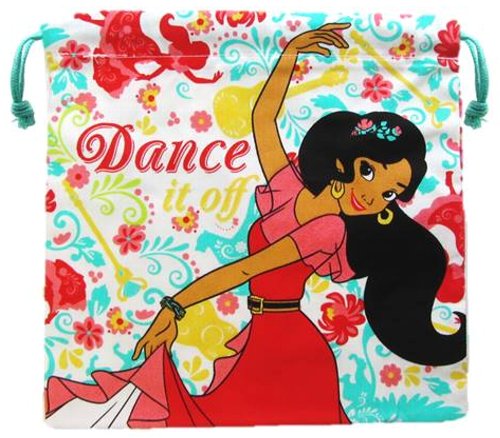 キャラクター 巾着袋 （ きんちゃく袋 ) アバローのプリンセス エレナ （ 中サイズ ) （ ダンス/オフ ) （ 巾着 袋 巾着ポーチ きんちゃく キッズ 子供 小物入れ お弁当袋 手提げ 手さげ 給食 遠足 ) 【メール便 （ ゆうパケット ) OK】