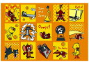 キャラクター レジャーシート トムとジェリー( イエロー 黄色 系 マスタード系 ) ( メーカー表記 1人用 )( サイズ-約60×90cm )( トムジェリ 子供 こども 遠足 ピクニックマット 運動会 行楽 レジャーマット 1人用 一人用 敷物 男の子 女の子 )