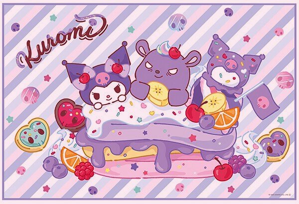 キャラクター レジャーシート クロミ （ マイ メロディ ) （ Fancy Snacks Sweets ) （ メーカー表記 1人用 )（ サイズ-約60×90cm ) （ レジャーシートマイ メロディ レジャーシート マイ メロディ クロミ サンリオ レジャーマット 1人用 一人用 敷物 )