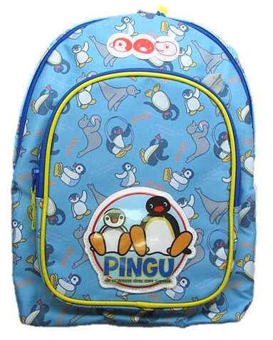 キャラクター 子供 リュックサック （デイバッグ）ピングー（ブルー・中サイズ）（メーカー表記M）（リュック デイバッグ デイバック キッズ 子供 遠足 ピクニック 鞄 カバン かばん 女の子 ）【×メール便(ゆうパケット)不可】