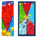 キャラクター コンパクトバスタオル ( 大サイズ ) ポケットモンスター ( 約50×100cm ) ( 紺系 )( ポケモン モンスターボール ピカチュウ ニャオハ ホゲータ クワッス タオルハンカチ ハンカチ タオル 男の子 女の子 ネイビー系 )