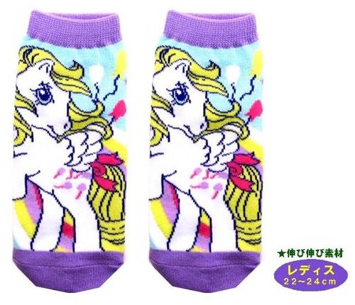 乐天商城 - キャラクター ソックス 靴下 マイリトルポニー （ レディス22～24cm ) （ サプライズ ブルー/パープル )