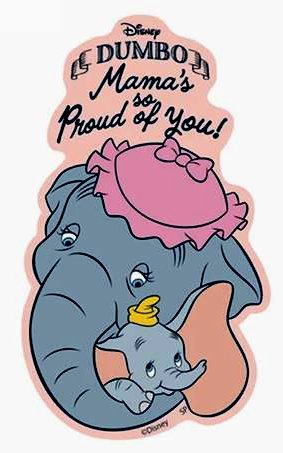 キャラクター ステッカー シール ダンボ （ ジャンボとダンボ ) （ サイズ　約8×4.8cm 1枚入り ) ( ステッカー ダンボ ステッカー ダンボステッカー ステッカーダンボ ステッカー ディズニー ステッカー デコステッカー )