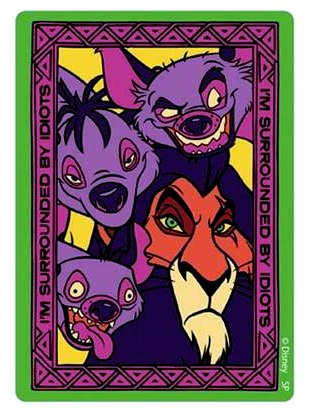 キャラクター ステッカー シール ライオンキング （ スカー ) （ サイズ　約8×5.5cm 1枚入り ) ( ステッカー ライオンキング ステッカー スカー ステッカー ディズニー ステッカー デコステッカー )