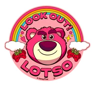 キャラクター ステッカー シール トイ ストーリー （ ロッツォ/レインボー) （ サイズ　約9×10cm 1枚入り ) ( ステッカー トイストーリー ステッカー ロッツォ ステッカー ディズニー ステッカー デコステッカー ディズニー )