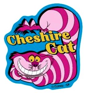 キャラクター ステッカー シール 不思議の国のアリス （ チェシャ猫 ) （ サイズ　約7×6cm 1枚入り ) ( ステッカー アリス ステッカー チェシャ猫 ステッカー ディズニー ステッカー デコステッカー ディズニー )