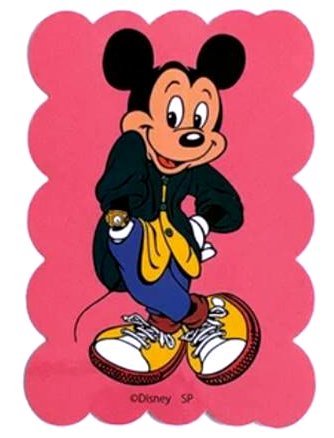 キャラクター ステッカー シール ミッキーマウス （ ファッション ) （ サイズ　約8×5.5cm 1枚入り ) ( ステッカー ミッキーマウス ステッカー ミッキー マウス ステッカー ミッキー ステッカー ディズニー ステッカー デコステッカー )