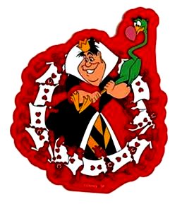 キャラクター ステッカー シール 不思議の国のアリス （ ハートの女王 ) （ サイズ 約7.5×6cm 1枚入り ) ( ステッカー 不思議の国のアリス ステッカー アリス ステッカー ディズニー ステッカー デコステッカー ディズニー )