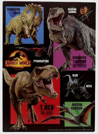 キャラクター 下敷き ジュラシックワールド （ 抗菌下じき ) ( サイズ　約18×25cm　B5サイズ )（ ジュ..