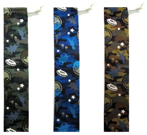 たて笛入れ＜手作り＞ 迷彩恐竜 （ 縦笛入れ 縦笛 ケース 縦笛 袋 たて笛ケース ものさし入れ 定規入れ..