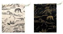 コップ袋 ( 手作り ) 恐竜標本 ( 恐竜 きょうりゅう 怪獣 コップ入れ 給食袋 巾着袋 きんちゃく袋 小 ミニサイズ 巾着バッグ キッズ 子供 通園 通学...