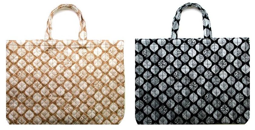 レッスンバッグ 手作り 通園バッグ 北欧風 リーフ柄 変わり織りドビー ( 生地 北欧 生地 北欧風 リーフ 葉っぱ かわいい 可愛い おしゃれ 女の子 子供 シンプル デザイン 絵本かばん レッスン バッグ 30 40 図書バッグ キルト)【メール便OK】