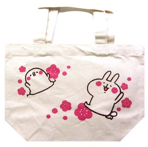 キャラクター トートバック （ ミニトート ) （ マチ付コットンバッグ ) カナヘイ （ 梅 生成 ) （ ト..
