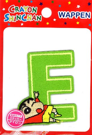 乐天商城 - キャラクター 刺しゅう ワッペン クレヨンしんちゃん （ E ) （ 大きさ　約5.5cm×5cm　1枚入り ) （ ワッペン クレヨンしんちゃん ワッペン ワッペンクレヨンしんちゃん クレヨンしんちゃんワッペン アップリケ )