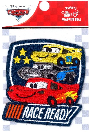 Rakuten - キャラクター 刺しゅう ワッペン Cars （ カーズ ) ( リトル ）( メーカー表記大 ） （ 大きさ　約7×6.5cm　1枚入り ） （ ワッペン カーズ ワッペン ワッペンカーズ カーズワッペン ワッペン ディズニー アップリケ )