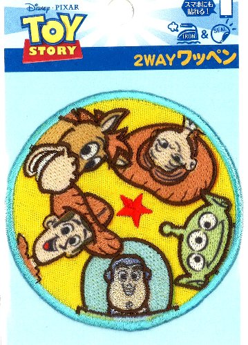 ◇ 캐릭터 자수 와펜 토이 스토리 (코믹 동료들) (메이커 표기 대) (크기 약 7×7cm 1장들이)