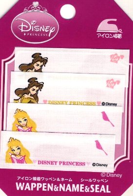 キャラクター ネームテープ ディズニープリンセス ( ネームラベル ネームタグ アイロン お名前 おなまえ ワッペン アップリケ ハンドメイド 手芸用品 入園 入学 )