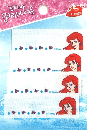キャラクター ネームテープ ディズニープリンセス （ アリエル リトルマーメイド ) （ ネームラベル ネームタグ ワッペン プリンセス ワッペン ディズニー プリンセス ワッペン ワッペンプリンセス プリンセスワッペン ワッペン ディズニー アップリケ )