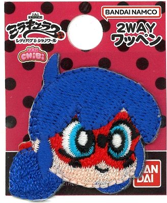 Rakuten - キャラクター 刺しゅう ワッペン ミラキュラス ( レディバグ ＆ シャノワール ) （ レディバグ A ） （ メーカー表記　ミニ )（ 大きさ 約3.5×3.5cm 1枚入り ） （ アイロン かわいい おしゃれ マーク キッズ 子供 男の子 女の子 入園 入学 )