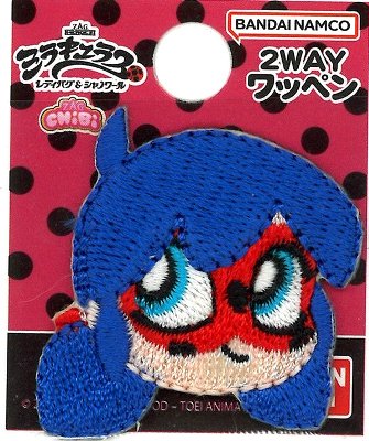 乐天商城 - キャラクター 刺しゅう ワッペン ミラキュラス ( レディバグ ＆ シャノワール ) （ レディバグ B ） （ メーカー表記　ミニ )（ 大きさ 約3.5×3.5cm 1枚入り ） （ アイロン かわいい おしゃれ マーク キッズ 子供 男の子 女の子 入園 入学 )