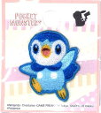 キャラクター シール ワッペン ポケットモンスター ポケモン( ポッチャマ ) ( 大きさ 約3.3×3.0cm1枚入り ) ( ワッペン アップリケ シールタイプ 接着 ハンドメイド かわいい おしゃれ大人 子供 こども 女の子 男の子 入園 入学 )