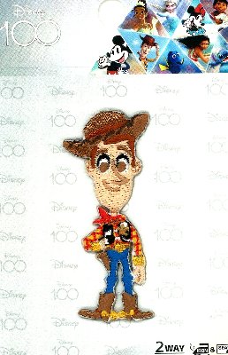 Rakuten - キャラクター 刺しゅう ワッペン Disney 100 （ ディズニー 100周年 ）（ トイストーリー ウッディ ) （ サイズ　約6×2.5cm 1枚入り ) ( ワッペン トイストーリー ワッペン トイ・ストーリー ワッペン ディズニー アップリケ )
