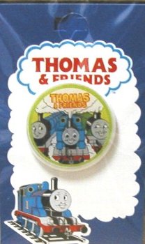 Button - キャラクター ボタン 機関車トーマス （ 丸 ボタン ) 大 （ キャラクター ボタン チルドボタン チャイルド ボタン ぼたん 釦 飾り アクセサリー 可愛い かわいい 子供 こども 手芸 ) 【メール便 （ ゆうパケット ) OK】