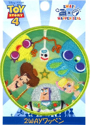 キャラクター 刺しゅう ワッペン トイストーリー4 （ 仲間たち 大 ) （ ワッペン トイストーリー ワッ..