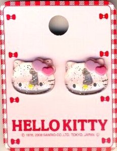 キャラクター ボタン キティ （ 型抜き ) 透明 （ キャラクター ボタン チルドボタン チャイルド ボタ..