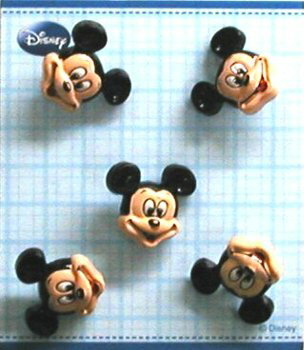 キャラクター ボタン ミッキーマウス （ 型抜き ) （ キャラクター ボタン チルドボタン チャイルド ボ..