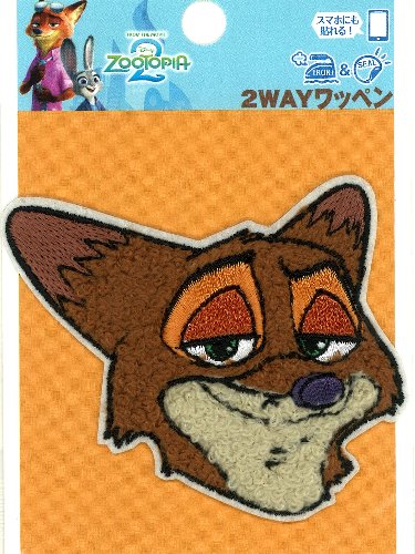 キャラクター 刺しゅう ワッペン ズートピア2 （ ニック フェイス ) （ メーカー表...