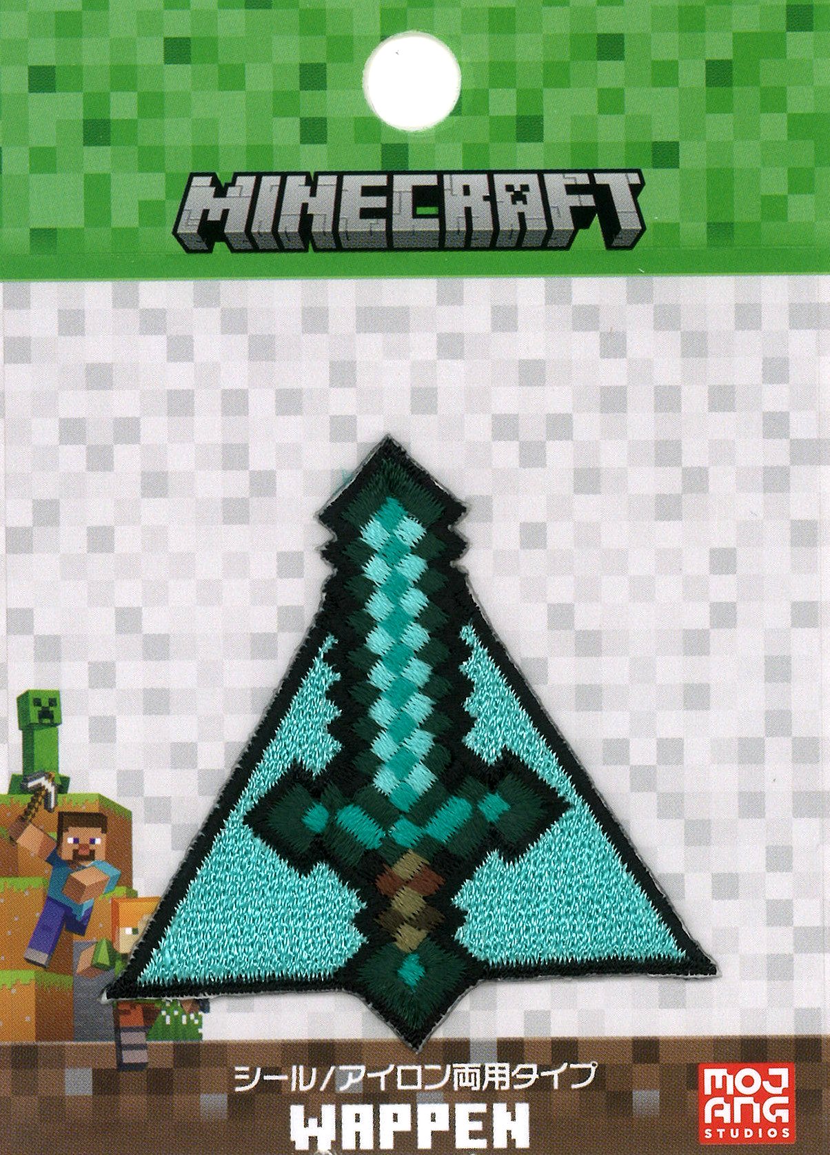 乐天商城 - ◇ キャラクター 刺しゅう ワッペン マインクラフト （ SOWRD 剣 )（ 大きさ　約5.5×5.5cm 1枚入り )( ワッペン マインクラフト ワッペン マイクラ ワッペン マインクラフトワッペン ワッペンマインクラフト ワッペンマイクラ マイクラワッペン )