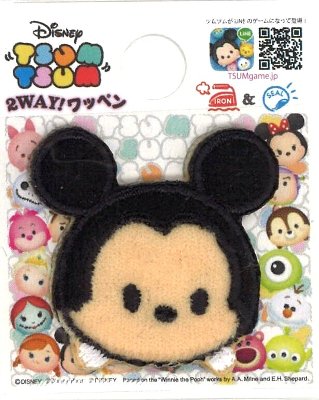 ＜今も昔も、キャラクターは人気絶大です！＞ ★サイズがありますので、ご確認ください。※台紙やパッケージは随時変わることがあります ●大きさ　縦×横　約3cm×3cm 　　1枚入り ＜ご注意＞★アイロン接着ワッペンは、裏の説明書通りの温度（方法）で接着すれば 剥がれることはありませんが、説明書とは異なる低温度や高温度で接着された場合は 剥がれてくることがあります。その場合は縫い付けて止めていただくしか方法がありません。 必ず裏の説明書通りの温度（方法）で接着するようにしてください。 　　　 アイロン接着＋シール 　 ワッペン・アップリケ・ネームテープ・ひざあて各種”　超大量にあります！