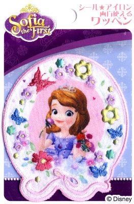 プリント ワッペン ちいさなプリンセス ソフィア （ メーカー表記大サイズ ) （ ワッペン プリンセス ワッペン ソフィア ワッペン ワッペンソフィア ソフィアワッペン ワッペン ディズニー アップリケ )