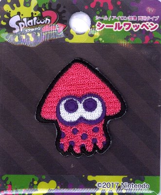 刺しゅう ワッペン スプラトゥーン2 （ ネオピンク ) 【キャラクター ワッペン ア...