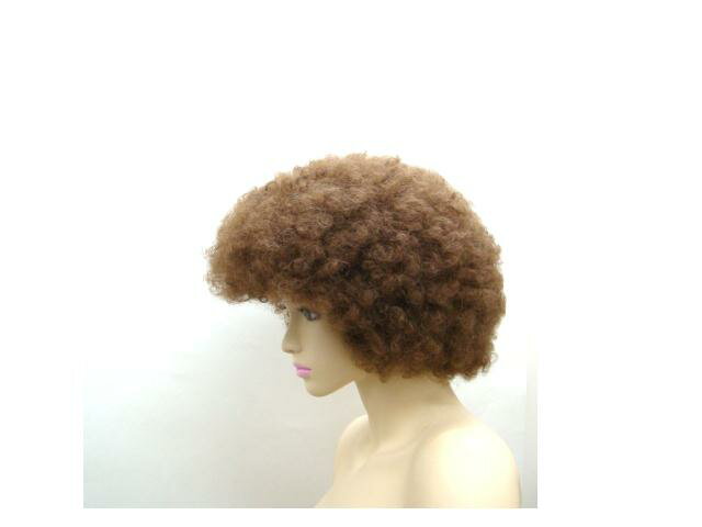 【送料無料】 アフロ ヘアー（AFRO-TF　ブラウン10 茶髪） コスプレ　ウィッグ　　茶髪　アフロ　コミケ　ハロウィン キャラクター　ウィッグ 仮装 アニメ ゲーム かつら 舞台 ライブ 演劇 かつら ファッション 2
