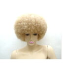 【送料無料】 アフロ ヘアー(AFRO-TF シャンパンゴールド 金髪) コスプレ ウィッグ コミケ ハロウィン キャラクター ウィッグ 仮装 アニメ ゲーム ...