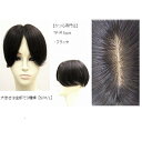【送料無料】 人毛 100% 部分かつら 分け目 ウィッグ リアルな人工皮膚 【TP-Mタイプ 18cm ブラック 黒 】白髪隠し トップピース ヘアピース かつら ファッション おしゃれ ポイント