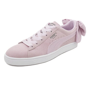 スニーカー プーマ PUMA スウェードBOWアップライジングウィメンズ ピンク/ホワイト レディース シューズ 靴 18FA