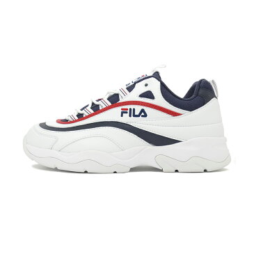 スニーカー フィラ FILA フィラレイ ホワイト/ネイビー/レッド メンズ レディース シューズ 靴 19SS