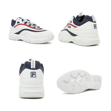 スニーカー フィラ FILA フィラレイ ホワイト/ネイビー/レッド メンズ レディース シューズ 靴 19SS