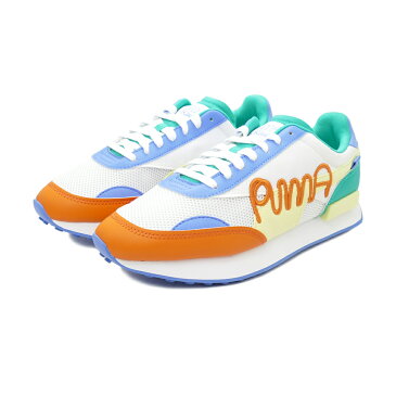 スニーカー プーマ PUMA フューチャーライダー MR DOODLE プーマホワイト/イエローピアー/ウルトラマリン 375790-01 メンズ シューズ 靴 21SP