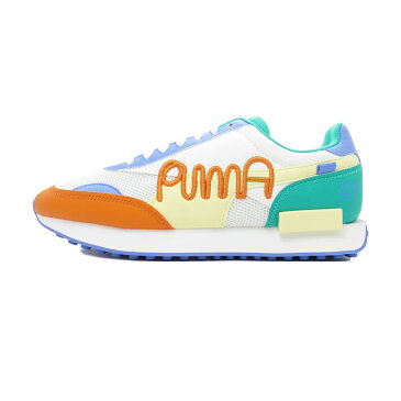スニーカー プーマ PUMA フューチャーライダー MR DOODLE プーマホワイト/イエローピアー/ウルトラマリン 375790-01 メンズ シューズ 靴 21SP