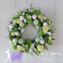 スポーツシリーズ 花 ゴルフ ボール付き造花のリース Lサイズ 玄関 リース 装飾 ディスプレイ 造花 ゴルフコンペ 景品 誕生日プレゼント 開業祝い 開店祝い 結婚祝い フラワーギフト プレゼント