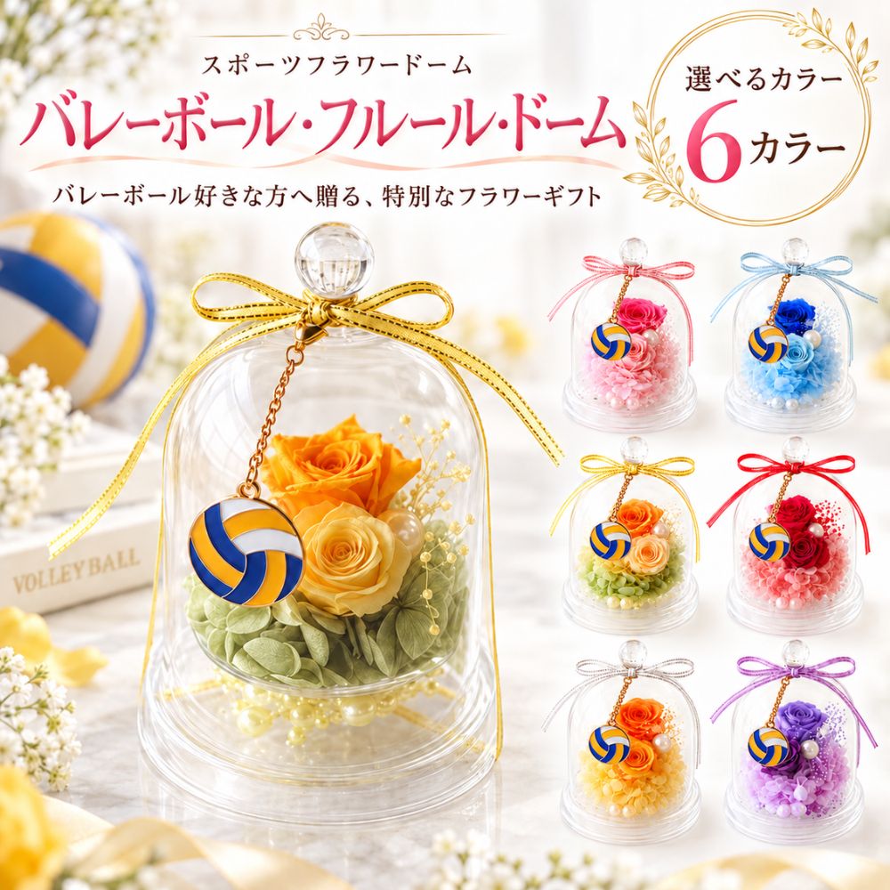 バレーボールプリザーブドフラワーフ...