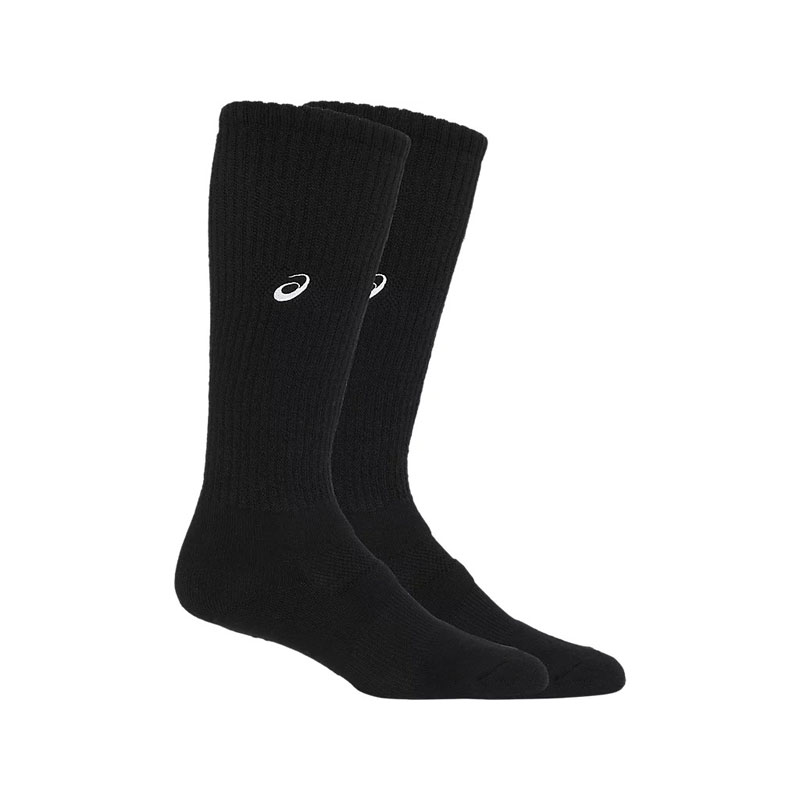 アシックス asicsONE POINT HIGH SOCKSブラックXホワイトバレーボールエキップメント(ユニ)(3053A137)