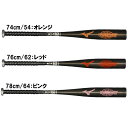 ミズノ MIZUNO 小学生軟式用金属製 ウィルドライブレッド×ヒッティングナビ 野球 少年軟式 JR ジュニア バット 25AW(1CJMY18874/76/78)