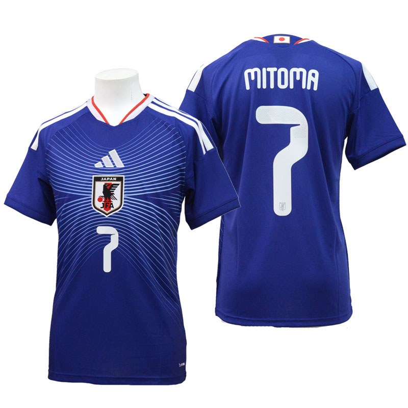 アディダス adidas アディダス サッカー日本代表 2026 ホーム レプリカ ユニフォーム 背番号7 三笘薫 ..