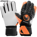 ウールシュポルト スーパーレジスト ハーフネガティブ【uhlsport】ウールサッカー キーパーグローブ （Jr.対応）20SS（1011158-01） その1