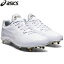 アシックス asicsゴールドステージ I-PRO MA WHT野球 BASEBALL 金具　白スパイク21SS (1121A055-110)